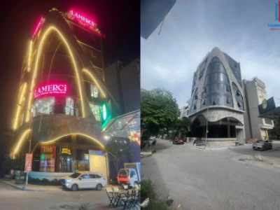 Thi công kính mặt dựng cho tòa nhà LAMERCI – Giải pháp nhôm kính thành nhi