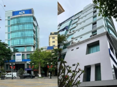 Thi công kính tường cho toà nhà ACB – Chi nhánh Duyên Hải Hải Phòng