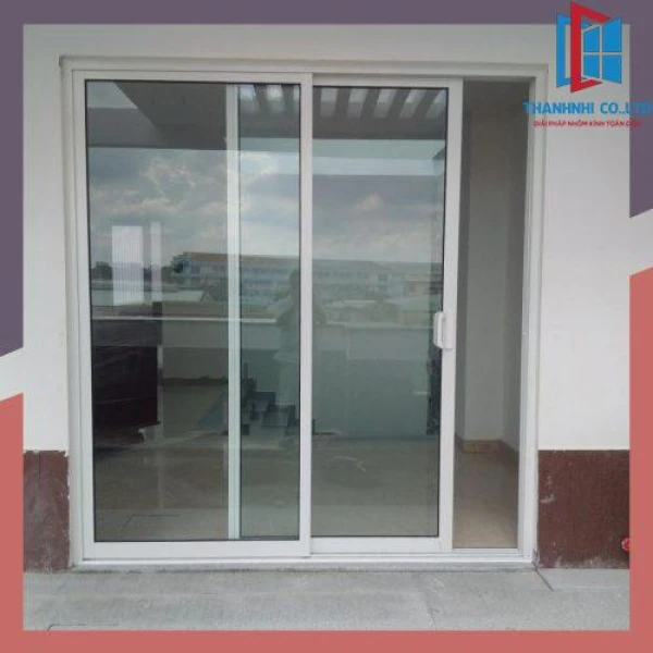 Cửa lùa nhôm kính mẫu 2