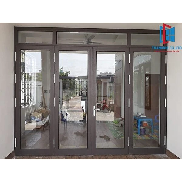 Cửa đi mở quay 4 cánh nhôm Xingfa Thành Nhi